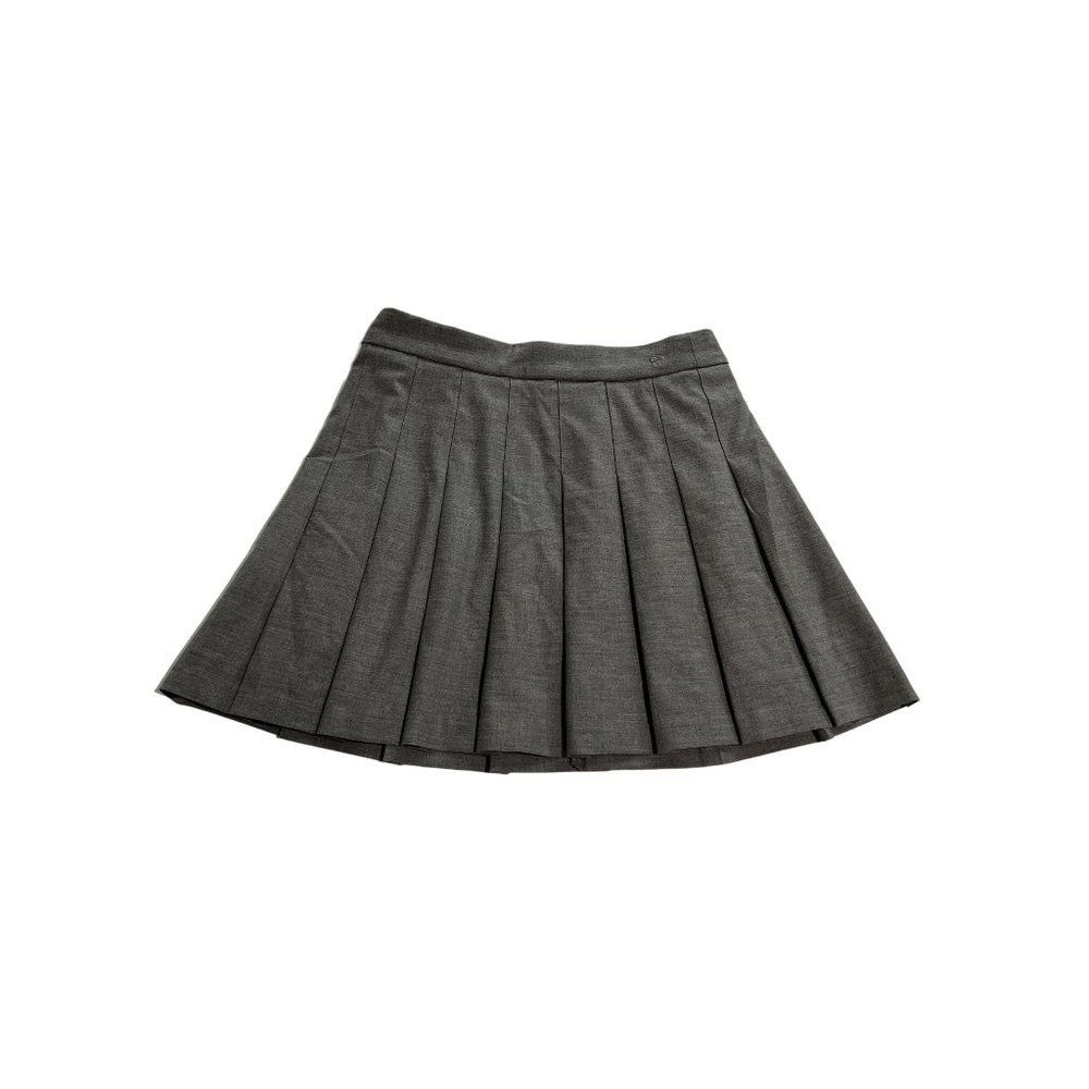 NWT Aritzia Sunday Best Olive Pleated Skirt in Grey